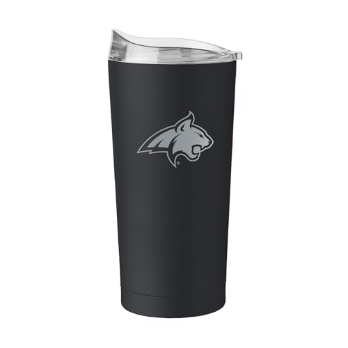 Image of Logo Brands 20 oz Powder Coat Tumbler- Insulated Tumbler with Lid for Water, Iced Tea or Coffee, Smoothie and More