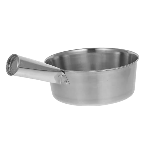 FUNOMOCYA Cooking Water Ladle Stainless Ladle Soup Spoon Large Size Replacement Scoop Easy to Clean