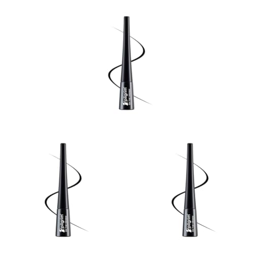Image of Pilgrim Black Scandal Eyeliner Pencil Intense Matte Finish Smudge Proof Pencil Enriched With Argan Oil | 3.50Ml (Pack of 3)