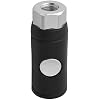 Gunpla 1/4 Female I/M Type Air Coupler - Push Button Safety Quick Disconnect Coupling 1/4 Body Air Coupler for Pneumatic Tools