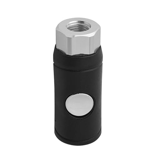 Gunpla 1/4" Female I/M Type Air Coupler - Push Button Safety Quick Disconnect Coupling 1/4" Body Air Coupler for Pneumatic Tools