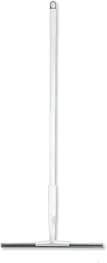 Window Wiper Floor Squeegee Shower Cleaner with 43" Adjustable Handle Rubber(25CM)