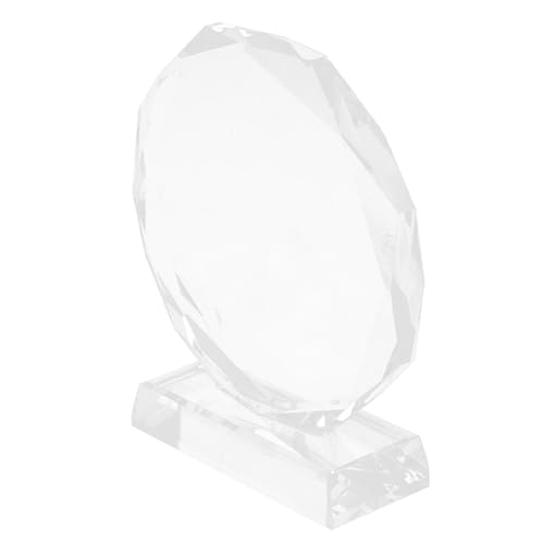 Ciieeo Plaques à Graver pour Trophées Vierges en Cristal, Trophées Amusants et Décoratifs, pour Cérémonies et Remise de Prix