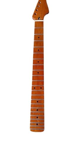 Manche de guitare érable cuit brillant, pièce de rechange premium 22 frettes et 25.5"