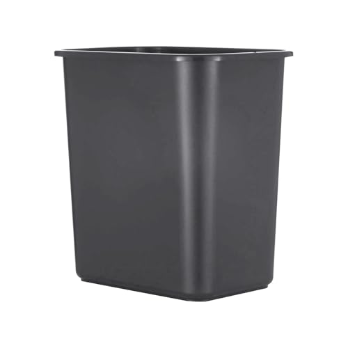 Caneca rectangular plástica negra 2.5 galones