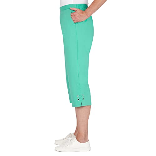 Alfred Dunner Women's Petite Grommet Cuff Capri4