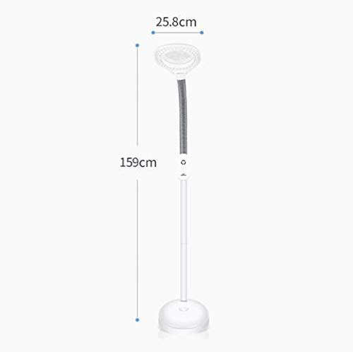 Lente d'ingrandimento, lampada da terra con ingrandimento a LED 5X - Lente d'ingrandimento a spettro completo luminoso a luce diurna Lente in vetro illuminata - Luce da terra a collo d'oca regolabil