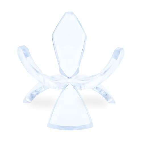Clear Plastic Tulip Tripod Clear Egg Stand Holder 1.5 Inches