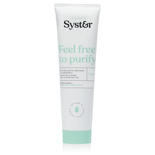 Syster - Gel Limpiador Facial Nutritivo con Aceite de Almendras - Limpiador Facial para Pieles Grasas y Sensibles - Leche Limpiadora Facial - Vegano, Made in Italy, Sin Parabenos ni Siliconas - 150ml