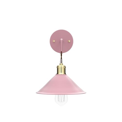 Image of KEWANNO Plug in Wall Sconces, 2PACK Wall Lamp with Plug in Cord, Plug in Wall Light, Sconces Wall Lighting Plugin, E26 Modern Wall Light Fixtures (Pink)