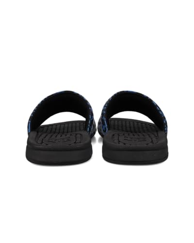 DC Men's Casual Slide Sandal, Black/Blue/White, 123