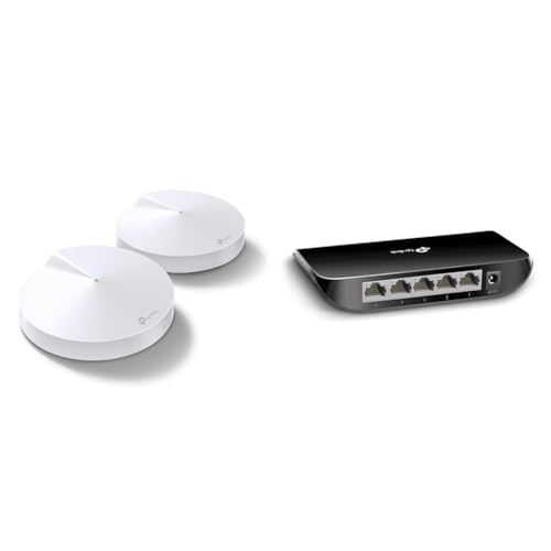 Image of TP-Link Deco M5 1000Gbps Dual Band Whole Home Mesh Wi-Fi, Up to 3800 sq ft Coverage, Works with Amaz