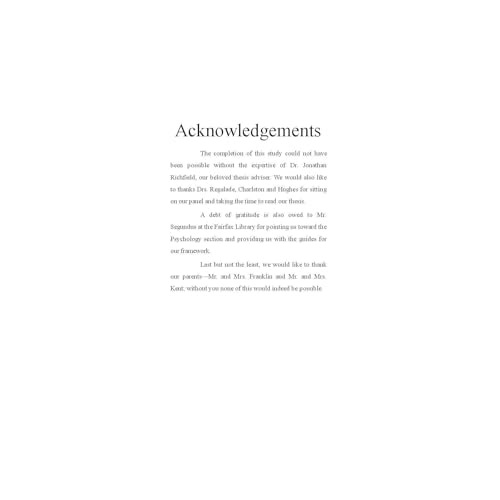 ACKNOWLEDGEMENT copertina