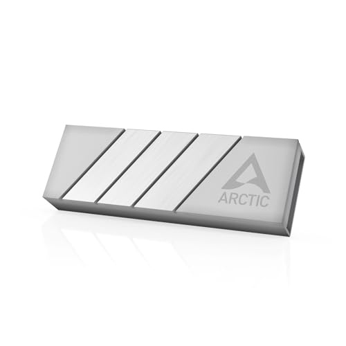 ARCTIC M2 Pro (argento) - Dissipatore di calore per SSD M.2 2280, con pad termici ARCTIC TP-3, compatibile con PC e PS5, per SSD a lato singolo e doppio…