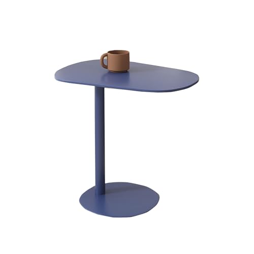 Middai Mesas auxiliares para sala de estar, elegante mesa auxiliar de metal para café, mesitas de noche, de 20/25 pulgadas de alto, varios colores (tamaño: 50 cm, color: A)