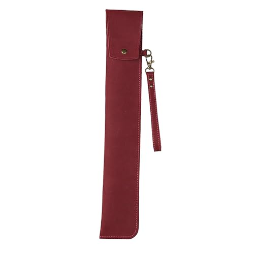 menolana Bolsa para baqueta, estojo para baqueta, protetor portátil, suprimentos para baqueta, bolsa para baqueta para clube, viagem, uso doméstico, Vermelho
