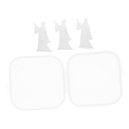 Levemolo Figurines De Paysage Miniature Japonaises pour Décoration De Bonsaï Et Jardin, Lot De 3 Statues De Jardin en Résine 2 Cm, Ornement Artisanal Micro Paysage pour Pot De Fleurs