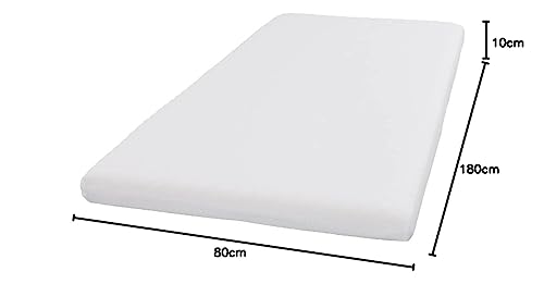 アイリスオーヤマ ウレタンマットレス 厚さ10cm セミシングル 通年使える 180×80cm 両面パイル生地 UMT-SS ホワイト [2]