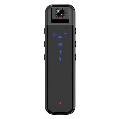 TRDEWR WiFi HD 1080P Mini Cámara De Cuerpo Home DV Video Magnético Grabadora Voz Sensor Movimiento Sport Pocket Videocámara Pequeña Portabilidad Sin Esfuerzo(Add 8GB Card,A19 No WiFi)