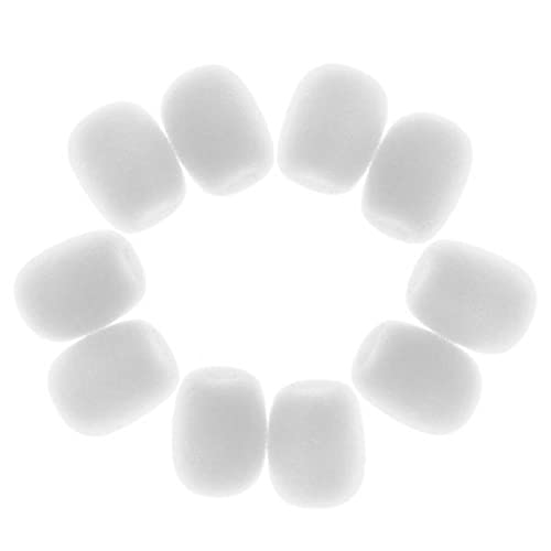 3xMini Microphone Sponge Windscreen Pack of 10 White-picture-20
