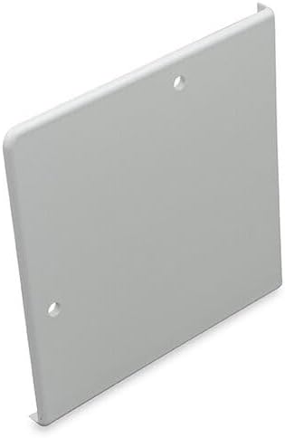 4" Square Slide-Out Extrusion Cover, Polar White