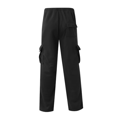 Mens Cargo Sweatpants Baggy Elastic Waisted Joggers Casual Drawstring Loose Fit Fleece Cargo Cotton Hiking Stretch Sweatpants4