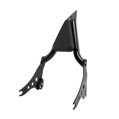 Dossier siège passager cuir noir sissy bar amovible moto Softail 2018-2025