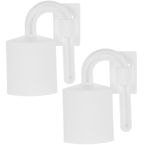 Mikikit Soporte para Puerta de Casa Seguro y Antideslizante, Tope de Puerta Manual de Pp y Pe Blanco, 2 Piezas para Protección de Bebés y Pequeños