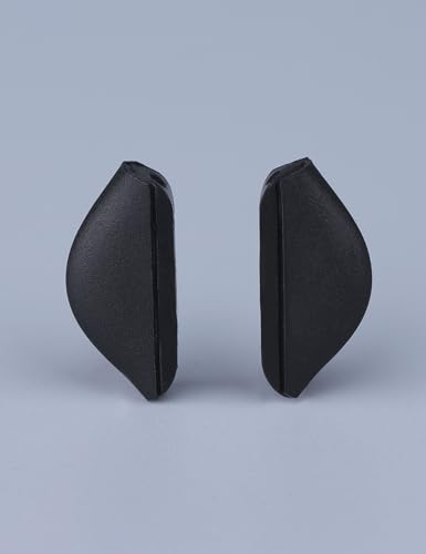 Image of 3 Pairs Ultra Soft Silicone Eyeglass Nose Pads for Oakley Crosslink /Badman OO6020 /Valve New 2014 /Turbine /Cohort OO9301 /Fives Squared, Push-in Anti-Slip Glasses Nose Piece Replacement Kit Black