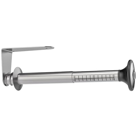 WZRUA Paper Towel Holder Single Hand Tear - Adjustable Length Paper Towel Holder Under Cabinet Adhesive or Screw Mount Counter Paper Towels Holder Rack for Kitchen (Stainless Steel) Cover