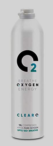ClearO2 Zuurstoffles 15 Liter navulling - 99,5% zuurstof - geschikt voor neusbril en zuurstofmasker - Zuurstofcilinder 15L