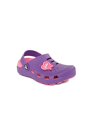 Image of toothless Barbie Kids Girls Purple /Pink Clogs