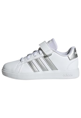 adidas Unisex Kinder Grand Court Court Elastic Lace and Top Strap Shoes,...