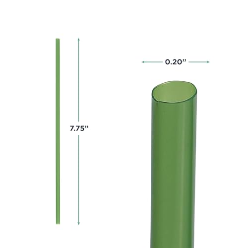 Pitillos compostables verdes, 7.75 pulg, pack 9600 miniatura 2