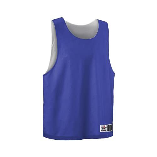 Alleson Athletic Kids Standard Lacrosse Reversible Pinnie, Royal White, Small Medium