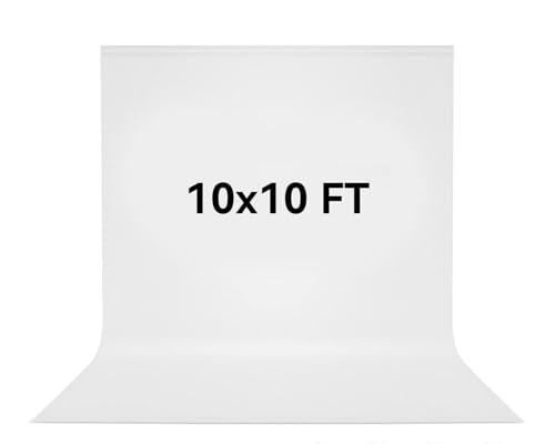 Fondo fotográfico blanco 10x10 ft poliéster miniatura 1