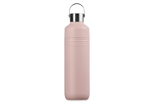 Image of Le Creuset Stainless Steel On The Go Water Bottle, 33 oz., Shell Pink