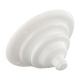 Marine Gummi-Kabeldurchführung, Kegel, Lenkkontrolle, Hexenhut, 105 mm Durchmesser, flexible Drahtloch-Schutzabdeckung für Boot, Schottabdichtung, schwarz oder weiß (weiß)