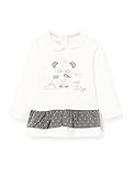 Diseño de oso panda. Chicco Completo Bambina t-Shirt + Leggings Camiseta, Blanco y Gris, 92 cm para Bebés