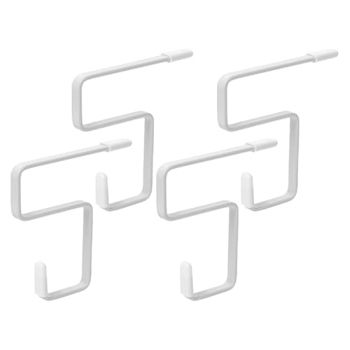 ABOOFAN 4pièces Crochet De Rangement Suspendu Pour Table Cintre De Table Sans Perçage Pour à Main Cartable Organisateur De Bureau Blanc