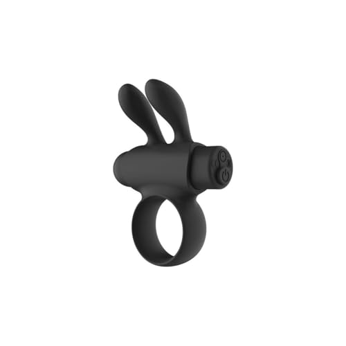 Diversual Rhingo Plus, Anneau Vibrant Homme, Rechargeable USB, 5 Intensités, 5 Modes de Vibration (Noir)