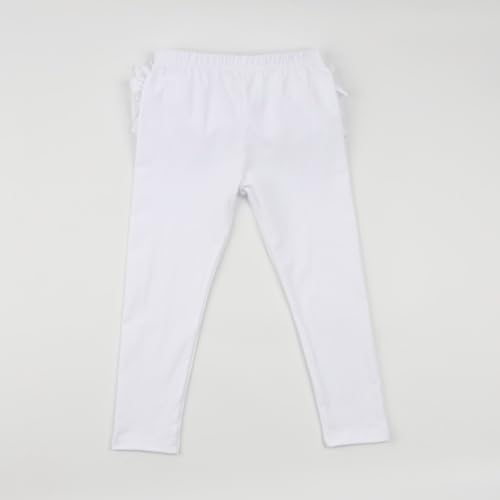 Image of HOOLCHEAN Baby Toddler and Little Girls Ruffles Buttocks Leggings Solid Color Pants