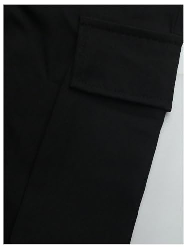 GORGLITTER Men's Baggy Cargo Pants Wide Leg Metal High Waist Cool Work Pants Y2K4