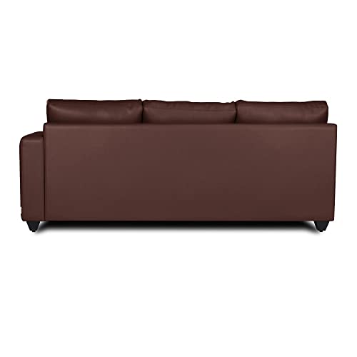 Image of Wakefit Sofa Set | 3 Year Warranty | Sofa 3 Seater, 3 Seater Sofa for Living Room, Wooden Sofa Set, 3 Seater + Left Aligned, Sofa for Living Room - Napper(Romance : Dark Fantasy)