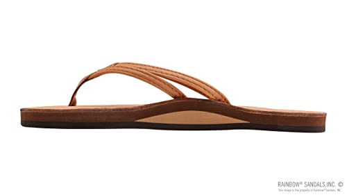Image of Rainbow Sandals Ladies The Sand Piper Luxury Leather - Single Layer Arch w /Double Narrow 1 /3 inch Strap