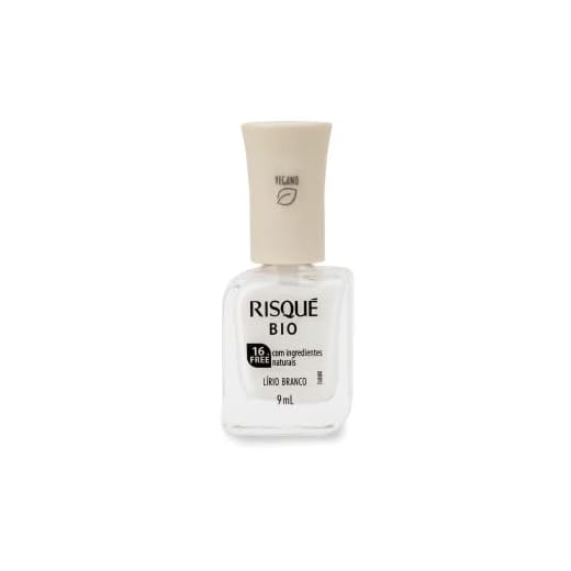 Risqué Esmalte Bio Branco Cremoso Lírio Branco 9Ml
