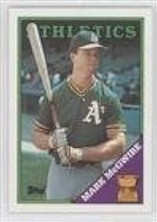 1988 Topps Baseball Card #580 Mark McGwire