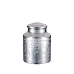 カンダ 茶筒 シルバー サイズ:外径×高さ/φ13×H18.5cm（Amazon）