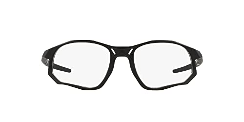 Oakley Armação masculina Ox8171 Trajectory retangular para óculos de grau, Lentes de cetim preto/demonstração, 59 mm