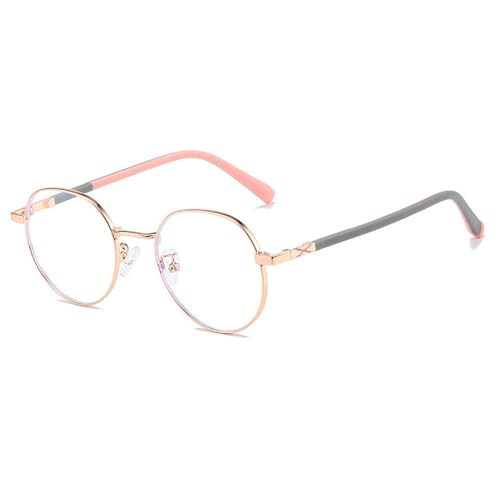 Lunettes optiques rondes métal anti-fatigue oculaire pour écrans
